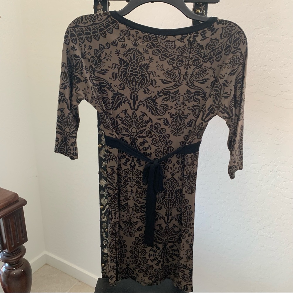 Athleta V-Neck Dress 3/4 Sleeve S - Picture 4 of 7
